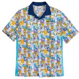 Disney Men’s 50th Anniversary Button Down Camp Shirt Size Small NWT